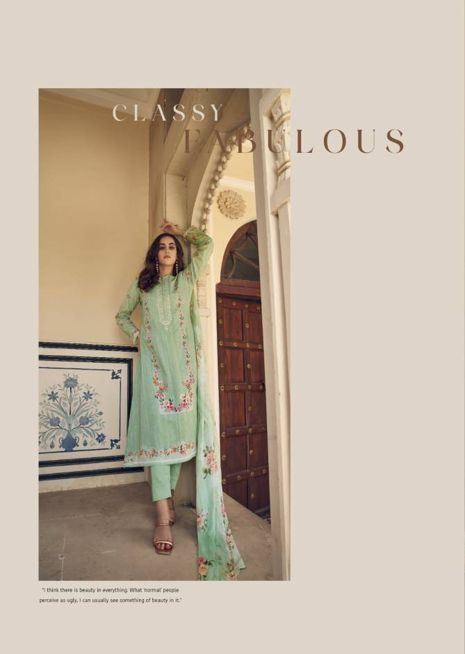 Spring Glory Printed Pure Lawn Cotton Dress Material Wholesale Market In Surat